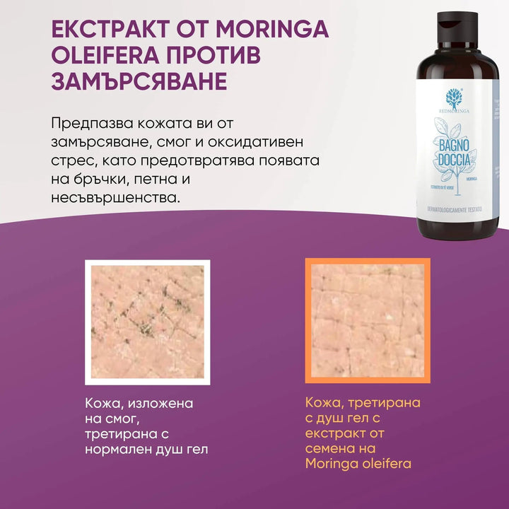 RedMoringa БИО подхранващ и хидратиращ душ гел за тяло с Моринга